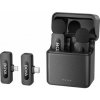 BOYA Microphone Wireless BY-V3 Combo 2.4GHz, with 2 transmitters and 2 receivers (Type-C and Lightning) Black EU BY-V3-Combo