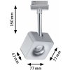 Paulmann URail Cube LED stmievateľné 2700K chróm - 95510