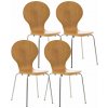 Sada 4 kresiel pre návštevníkov Diego, dub