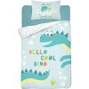 DETEXPOL Bambusové obliečky do postieľky Dráčik zelená Bavlna, Bambus, 100/135, 40/60 cm