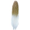 Africké Vlasy Brazilian Braids kučeravé blond-biela ombré T27/WH 70cm