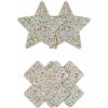 NS Novelties Pretty Pasties Star and Cross Glow 2 Pairs