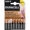 Alkalická batéria Duracell AAA (R3) 8 ks