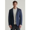 SAKO GANT SLIM TWO-TONED TWILL JERSEY BLAZER EVENING BLUE