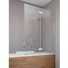 RADAWAY FUENTA NEW PND 120cm pravá vaňová zástena sklápacia dvojdielna, profil chróm, sklo číre, 208212-01R