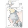 Jerry Fabrics Dumbo baby bedding 135 x 100 cm 60 x 40 cm biela mix farieb