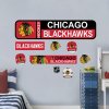 Mustang Drinkware Samolepky na Stenu Chicago Blackhawks Repositionable Street Signs Wall Decal Set