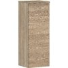 Hansgrohe Xelu Q - Bočná skrinka 40x107x35 cm, 1 dvierka, pánty vľavo, prírodný dub/chróm 54129000