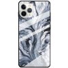 AppleKing kryt so sklenenou zadnou stranou pre iPhone 11 Pro Max - sivý mramor - možnosť vrátiť tovar ZADARMO do 30tich dní
