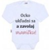 Body s potlačou New Baby a zavolaj MAMIČKU! Biela 50