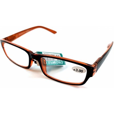 Berkeley dioptrické okuliare na čítanie plastové čierno-oranžové MC2062