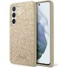 Guess Kryt mobil PC/TPU Glitter Flakes Metal Logo Zadný Kryt Samsung Galaxy S24+ Gold GUHCS24MHGGSHD