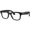 RAY-BAN META WAYFARER Bridge & nosepads High Bridge Fit Frame Matte Black Lenses Clear RW4012 601SSB50