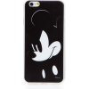 AppleMix DISNEY kryt pre Apple iPhone 6 / 6S - Hlava Mickey Mouse - gumový - čierny