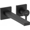 Hansgrohe Tecturis E - Páková umývadlová batéria EcoSmart+ pod omietku s výtokom 225 mm, čierna matná 73051670