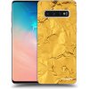 Picasee silikónový čierny obal pre Samsung Galaxy S10 G973 - Gold