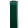 Stlpik Strend Pro EUROSTANDARD, 1700/60x40/1,25 mm, zelený, hranatý, čiapočka, Zn+PVC, RAL6005