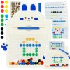 MAGNETICKÁ TABUĽKA BOARD MOZAIKA GOMBÍKOVÁ MONTESSORI SKLADAČKA BODKY