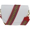 NovaKabelka.sk Ramona Bianca s prídavným popruhom VI kožená talianska crossbody kabelka biela