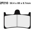 NISSI BRAKE PADS 2P-210ST SINTER METAL
