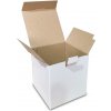 Kartónové krabice Fefco 0215 130x130x255mm 3VVL biela-hnedá