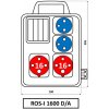 Rozvodnica 2x16A/400V/5P+2x250V možnosť istenia držiak IP44 - ROS-I 1601 D/A (SEZ DK)