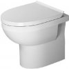 Duravit DuraStyle Basic - Stojace WC so sedadlom SoftClose, zadný odpad, Rimless, alpská biela 41840900A1