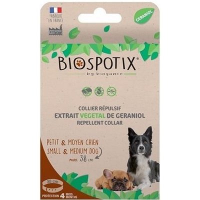 Obojok BIOGANCE Biospotix Small dog S-M s repelentným účinkom