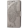 VSETKONAMOBIL 19301 ART Peňaženkový Motorola Moto G8 Plus BUTTERFLY šedý