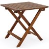Casaria Vitek 100030 Odkladací stolík z akáciového dreva 46x46cm