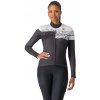 Castelli Unlimited Thermal 2 W LS, Black/ Silver gray Veľkosť: M Dámsky teplý zimný dres s dlhým rukávom