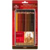 Koh-i-noor Mondeluz 3722/12 Umelecké pastelky, hnedý rad, v plechovom puzdre 12 ks