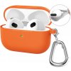 Silikónové puzdro Enkay Hook case oranžové – Apple AirPods 4