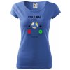 Volejbal volá - Dámske tričko Pure - XS ( Svetlomodrá )