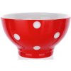 Banquet miska keramická červená s bodkami 13 cm