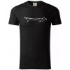 Jazvečík - kreslený - Tričko z organickej bavlny - 3XL ( Čierna )