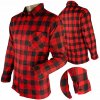 Flanelová pracovná košeľa poľská bavlna károvaná, bezpečná pri práci