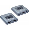 AV Techly Techly adaptér 2-port HDMI 2.1 8K*60Hz 2x1 s IR dálkovým ovládáním