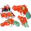 LEAN TOYS Pištoľ Revolver so zvukom - oranžová