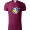 Volejbal lopta v triku - Tričko z organickej bavlny - 3XL ( Fuchsiová )