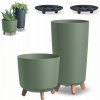 Prosperplast Kvetináč 29,8 x 29,8 x 36,5 cm plast zelený