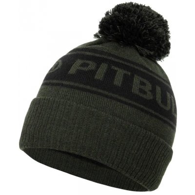 Pitbull West Coast zimná čiapka pletená Vermel R olive/black