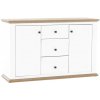 Tempo Kondela Komoda MZ11, biela/dub grand, LEON