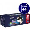 Felix Fantastic hovädzie, kuracie, losos, tuniak v želé 44 x 85 g