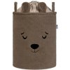 SIPO Kôš na hračky Premium Bouclé so šnúrkou 43 l Bear brown