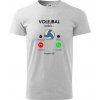 Volejbal volá - Tričko extra veľké (5-8XL) - 5XL ( Svetlosivý melír )