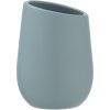 Wenko Pohár na zubné kefky Badi modrosivý keramika 8 x 11 x 8 cm
