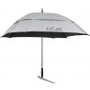 Jucad Windproof Teleskop Umbrella with pin grey silver
