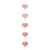 Girlanda srdiečka rosegold 350 cm