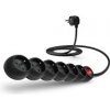 CONNECT IT prodlužovací kabel 230 V, 6 zásuvek, 5 m, s vypínačem (černý) CES-0999-BK
